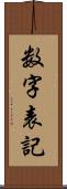 数字表記 Scroll