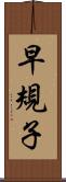早規子 Scroll