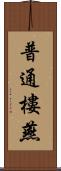 普通樓燕 Scroll