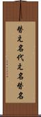 替え名 Scroll