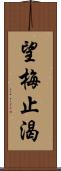 望梅止渴 Scroll