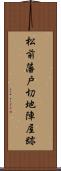 松前藩戸切地陣屋跡 Scroll