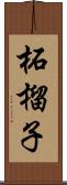 柘榴子 Scroll