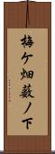 梅ケ畑薮ノ下 Scroll