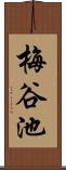 梅谷池 Scroll
