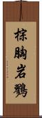 棕胸岩鷚 Scroll