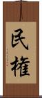 民権 Scroll