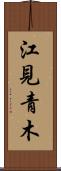 江見青木 Scroll