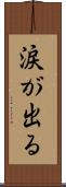 涙が出る Scroll