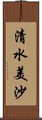 清水美沙 Scroll