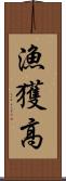 漁獲高 Scroll