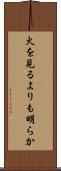 火を見るよりも明らか Scroll
