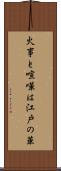 火事と喧嘩は江戸の華 Scroll