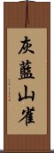 灰藍山雀 Scroll