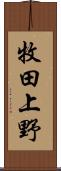 牧田上野 Scroll