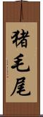 猪毛尾 Scroll