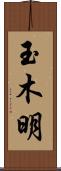 玉木明 Scroll