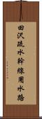 田沢疏水幹線用水路 Scroll