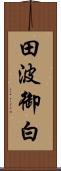田波御白 Scroll