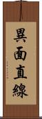 異面直線 Scroll