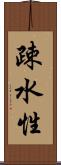 疎水性 Scroll