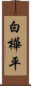 白樺平 Scroll