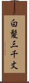 白髪三千丈 Scroll
