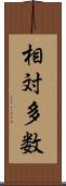 相対多数 Scroll