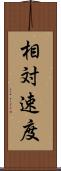 相対速度 Scroll