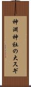 神淵神社の大スギ Scroll