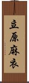 立原麻衣 Scroll