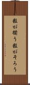 粒が揃う Scroll
