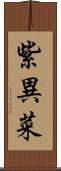 紫異菜 Scroll