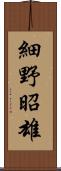 細野昭雄 Scroll