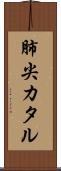 肺尖カタル Scroll