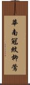 華南冠紋柳鶯 Scroll