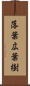 落葉広葉樹 Scroll