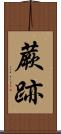 蕨跡 Scroll
