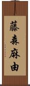 藤森麻由 Scroll