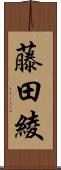 藤田綾 Scroll