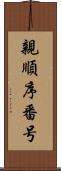 親順序番号 Scroll