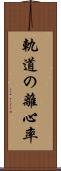 軌道の離心率 Scroll