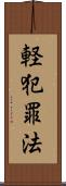 軽犯罪法 Scroll