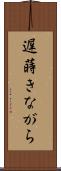 遅蒔きながら Scroll