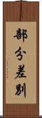 部分差別 Scroll