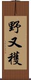 野又穫 Scroll