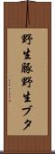 野生豚 Scroll