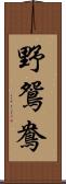 野鴛鴦 Scroll