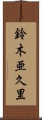 鈴木亜久里 Scroll