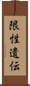 限性遺伝 Scroll